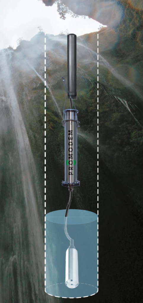 Комплект для дистанционного контроля уровня воды в скважинах «Гидростатический датчик уровня PROMODEM GSM 839.02»